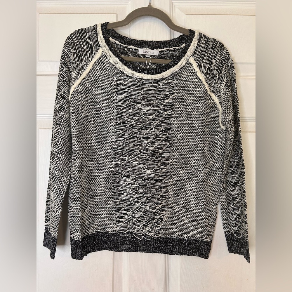 Lucy Paris Monochrome Textured Sweater